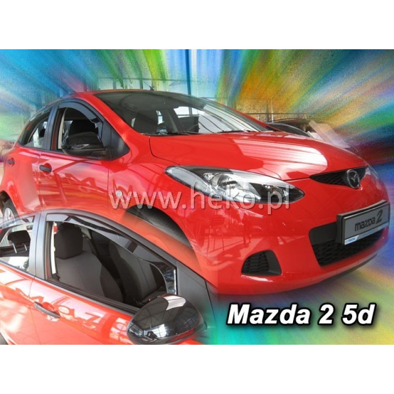 Ανεμοθραύστες Mazda 2 (2009-2014) 5 πορτο - 4 τμχ. εμπρός και πίσω, Heko