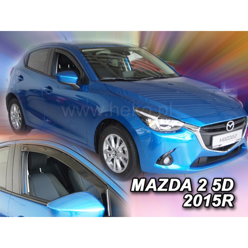 Ανεμοθραύστες Mazda 2 (2014+) 5 πορτο - 2 τμχ. εμπρός, Heko