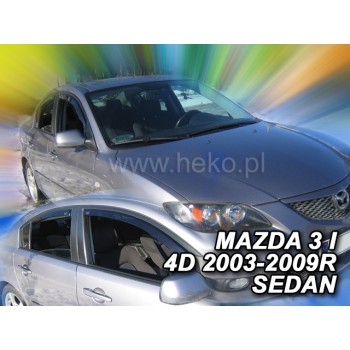 Ανεμοθραύστες Mazda 3 (2003-2009) sedan - 4 τμχ. εμπρός και πίσω, Heko