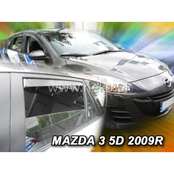Ανεμοθραύστες Mazda 3 (2009-2014) 5 πορτο - 4 τμχ. εμπρός και πίσω, Heko