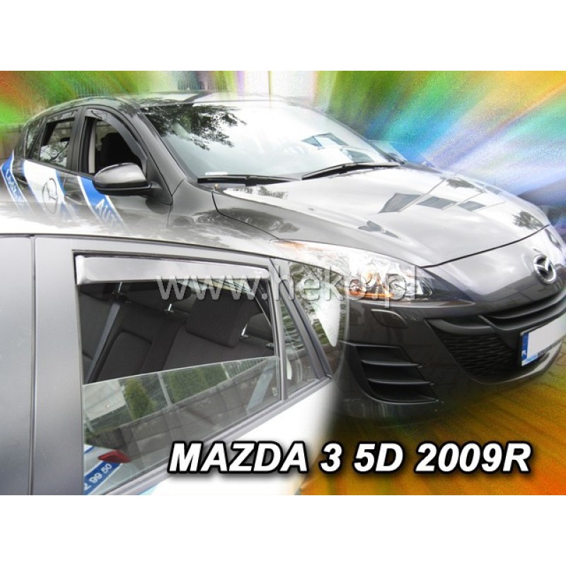 Ανεμοθραύστες Mazda 3 (2009-2014) 5 πορτο - 4 τμχ. εμπρός και πίσω, Heko