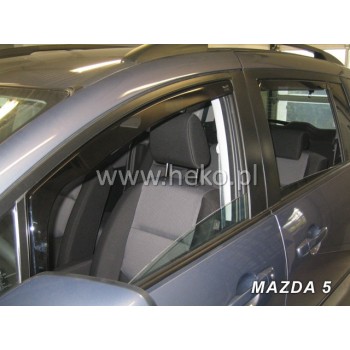 Ανεμοθραύστες Mazda 5 (2006-2018) 5 πορτο - 4 τμχ. εμπρός και πίσω, Heko