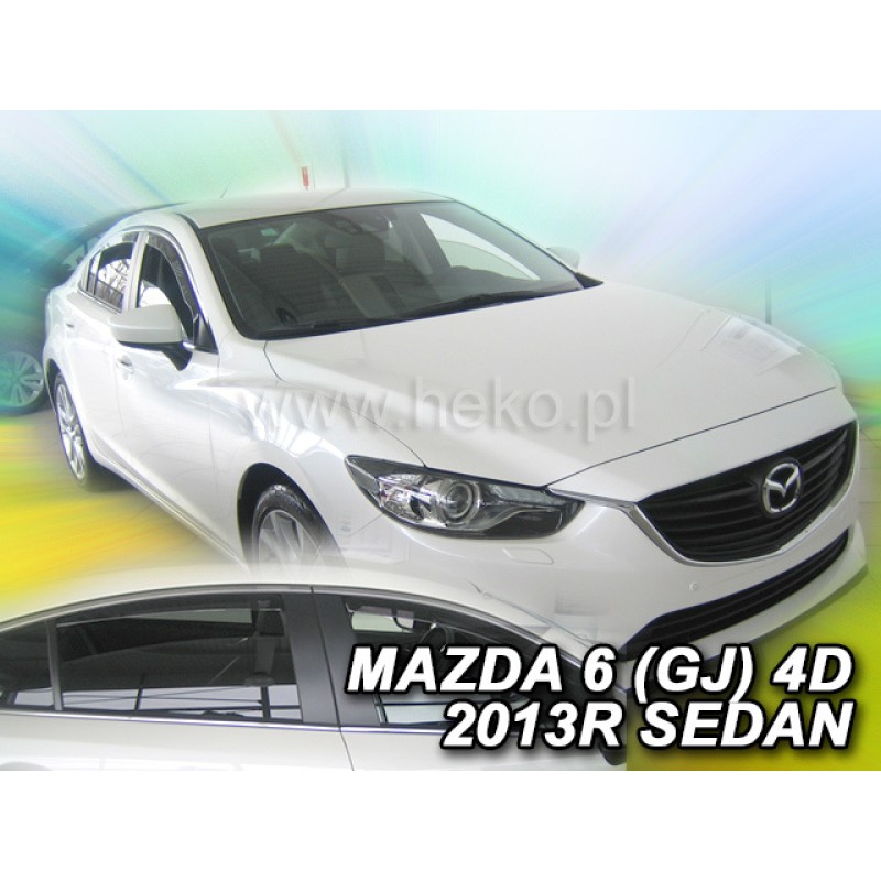 Ανεμοθραύστες Mazda 6 (2012-2024) sedan - 4 τμχ. εμπρός και πίσω, Heko