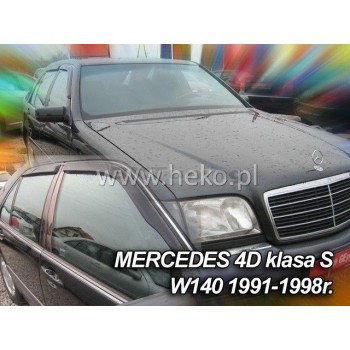Ανεμοθραύστες Mercedes W126 (1979-1991) sedan - 2 τμχ. εμπρός, Heko