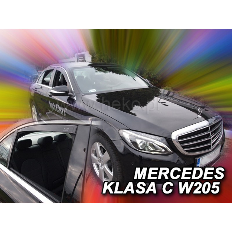 Ανεμοθραύστες Mercedes C-Class W205 (2014-2021) sedan - 4 τμχ. εμπρός και πίσω, Heko
