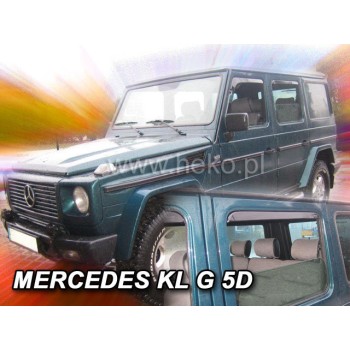 Ανεμοθραύστες Mercedes G-Class W463 (1990-2018) 5 πορτο - 4 τμχ. εμπρός και πίσω, Heko