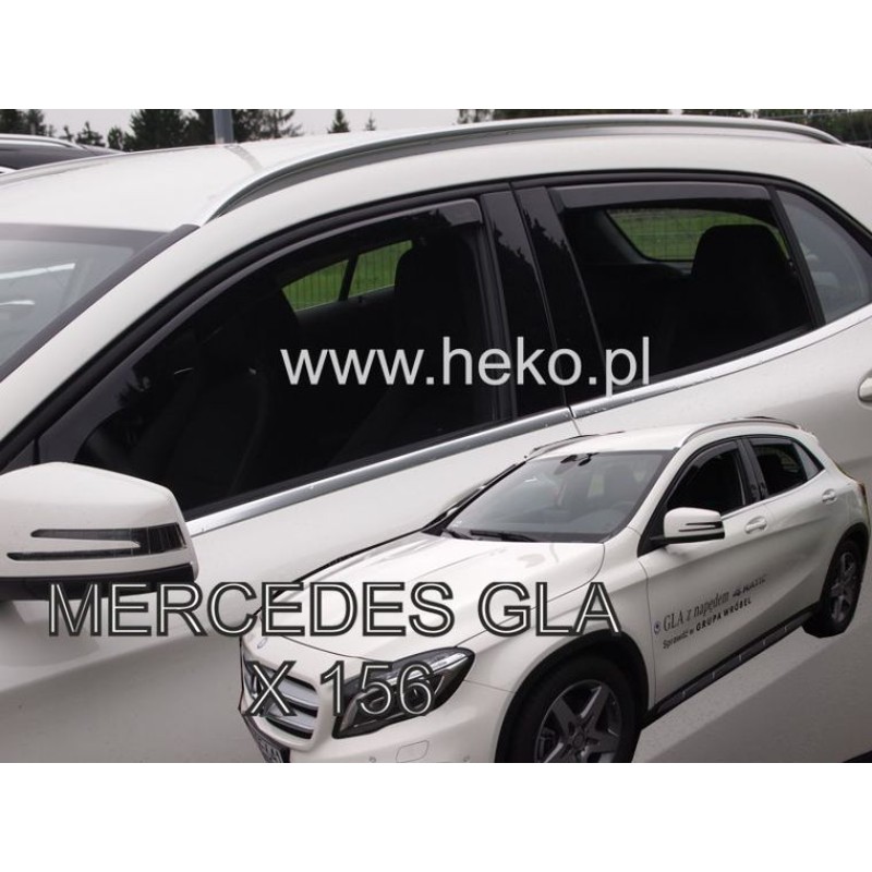 Ανεμοθραύστες Mercedes GLA X156 (2013-2019) 5 πορτο - 4 τμχ. εμπρός και πίσω, Heko