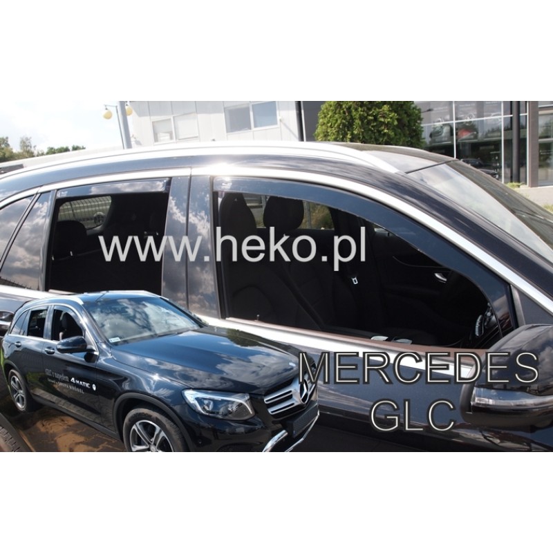 Ανεμοθραύστες Mercedes GLC X253 (2016-2022) 5 πορτο - 4 τμχ. εμπρός και πίσω, Heko