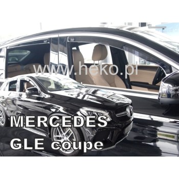 Ανεμοθραύστες Mercedes GLE coupe C292 (2016-2019) 5 πορτο - 4 τμχ. εμπρός και πίσω, Heko