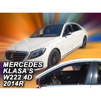 Ανεμοθραύστες Mercedes S-Class W222 (2013-2020) sedan - 2 τμχ. εμπρός, Heko