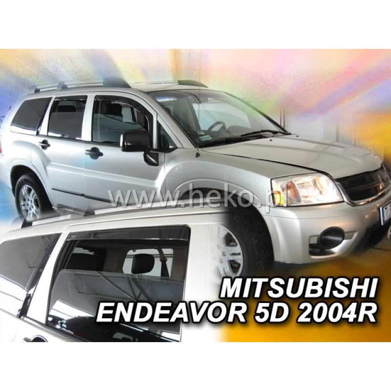 Ανεμοθραύστες Mitsubishi Endeavor (2004-2011) 5 πορτο - 4 τμχ. εμπρός και πίσω, Heko