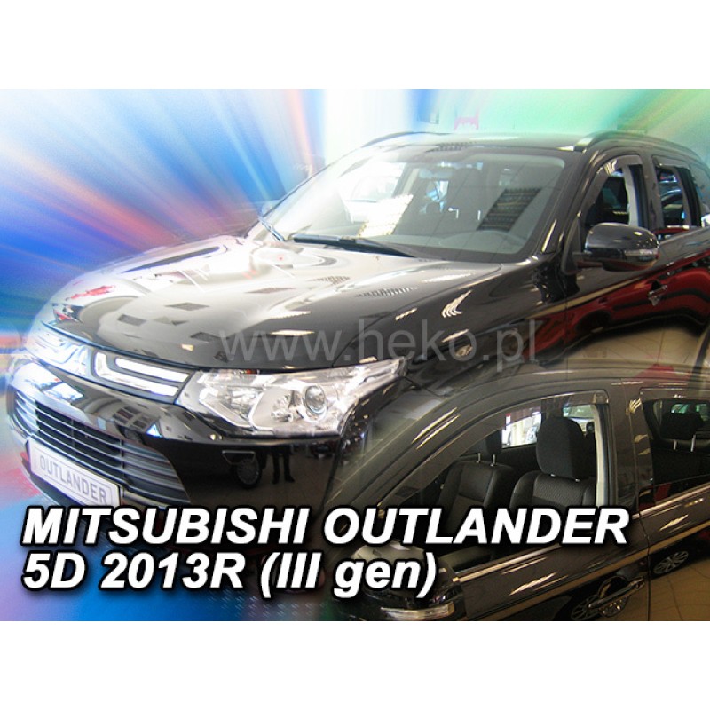 Ανεμοθραύστες Mitsubishi Outlander (2012-2021) - 4 τμχ. εμπρός και πίσω, Heko
