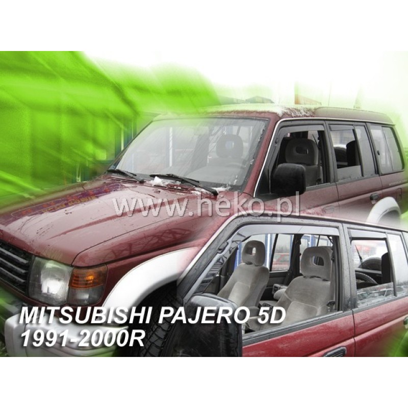Ανεμοθραύστες Mitsubishi Pajero (1991-1999) 5 πορτο - 4 τμχ. εμπρός και πίσω, Heko
