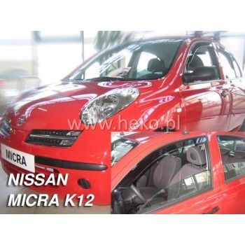 Ανεμοθραύστες Nissan Micra (1992-2002) 5 πορτο - 2 τμχ. εμπρός, Heko