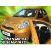 Ανεμοθραύστες Nissan Micra (2010-2017) 5 πορτο - 2 τμχ. εμπρός, Heko