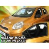 Ανεμοθραύστες Nissan Micra (2010-2017) 5 πορτο - 4 τμχ. εμπρός και πίσω, Heko