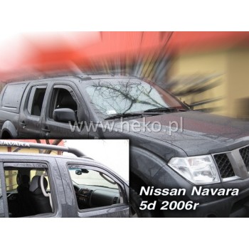 Ανεμοθραύστες Nissan Navara / Pick Up (2005-2014) 4 πορτο - 4 τμχ. εμπρός και πίσω, Heko Ανεμοθραύστες Nissan Navara / Pick Up (2005-2014) 4 πορτο - 4 τμχ. εμπρός και πίσω, Heko