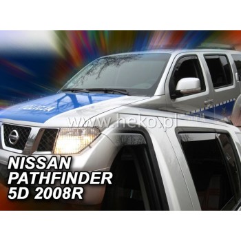 Ανεμοθραύστες Nissan Pathfinder (2004-2014) 5 πορτο - 4 τμχ. εμπρός και πίσω, Heko