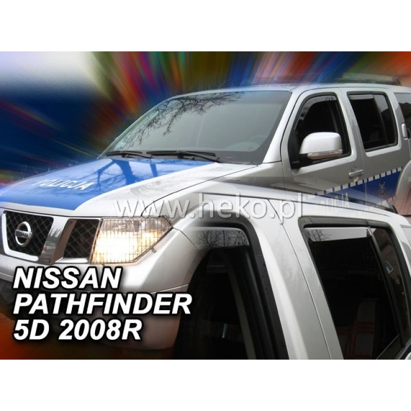 Ανεμοθραύστες Nissan Pathfinder (2004-2014) 5 πορτο - 4 τμχ. εμπρός και πίσω, Heko
