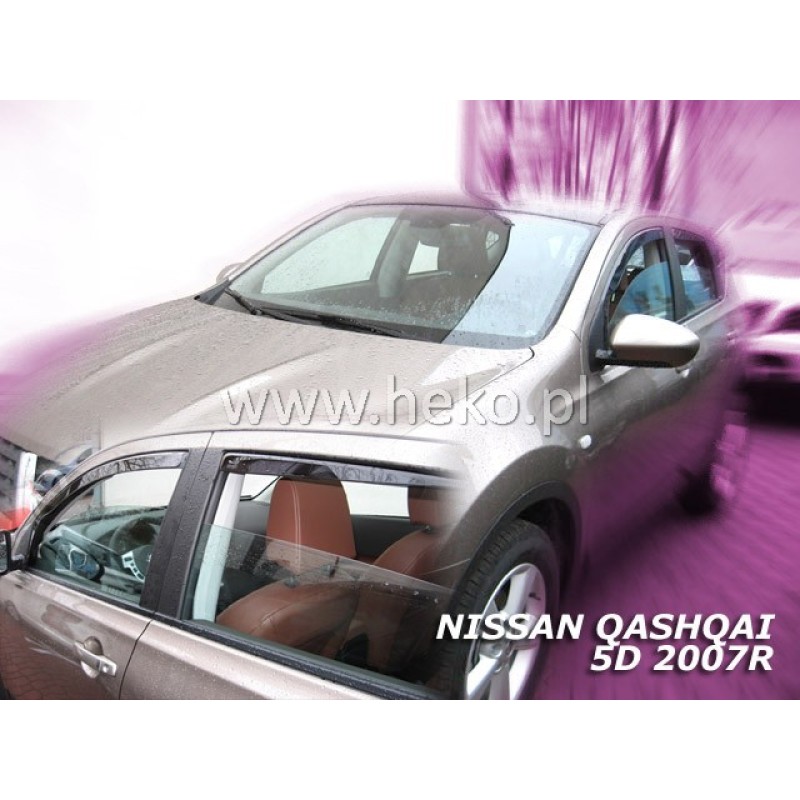 Ανεμοθραύστες Nissan Qashqai (2007-2013) 5 πορτο - 4 τμχ. εμπρός και πίσω, Heko