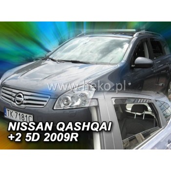 Ανεμοθραύστες Nissan Qashqai (+2) (2008-2013) 5 πορτο - 4 τμχ. εμπρός και πίσω, Heko
