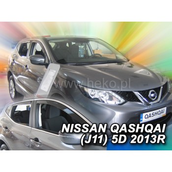 Ανεμοθραύστες Nissan Qashqai (2013-2021) 5 πορτο - 4 τμχ. εμπρός και πίσω, Heko