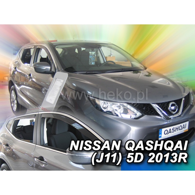 Ανεμοθραύστες Nissan Qashqai (2013-2021) 5 πορτο - 4 τμχ. εμπρός και πίσω, Heko
