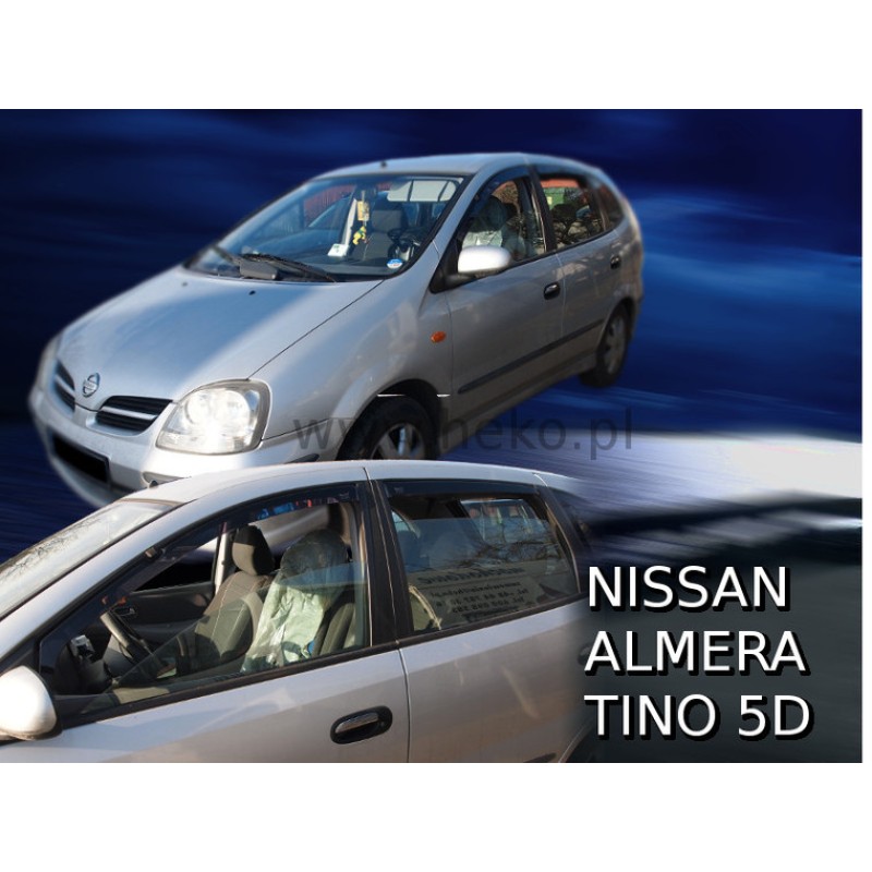 Ανεμοθραύστες Nissan Tino (2000-2006) 5 πορτο - 4 τμχ. εμπρός και πίσω, Heko