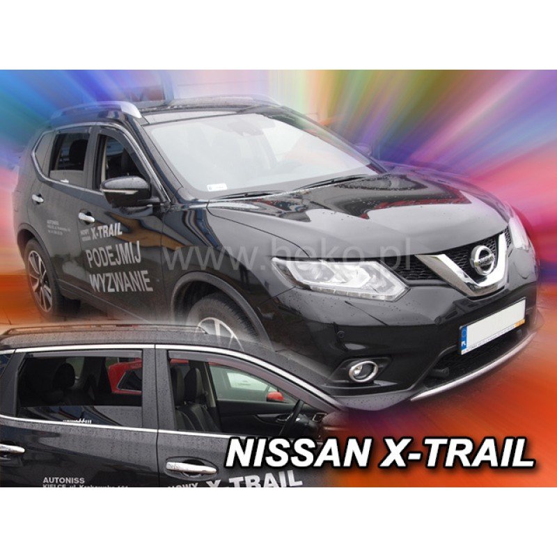 Ανεμοθραύστες Nissan X-Trail (2014-2021) - 4 τμχ. εμπρός και πίσω, Heko