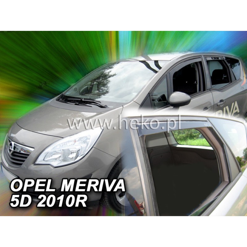 Ανεμοθραύστες Opel Meriva (2003-2010) 5 πορτο - 4 τμχ. εμπρός και πίσω, Heko