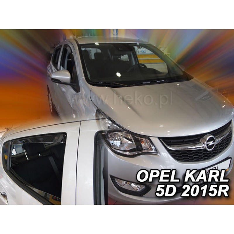 Ανεμοθραύστες Opel Karl (2014-2019) 5 πορτο - 4 τμχ εμπρός και πίσω, Heko