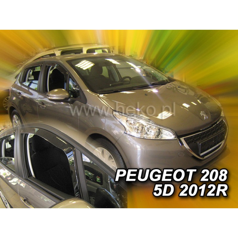Ανεμοθραύστες Peugeot 208 (2012-2019) 5 πορτο - 2 τμχ. εμπρός, Heko