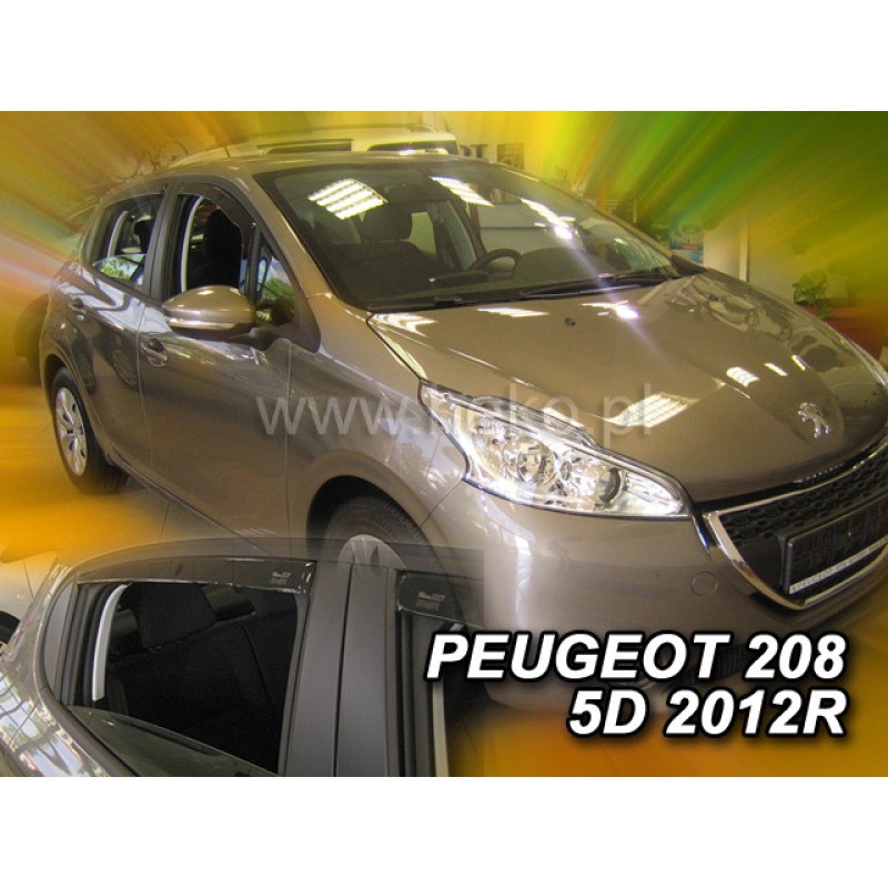 Ανεμοθραύστες Peugeot 208 (2012-2019 ) 5 πορτο - 4 τμχ. εμπρός και πίσω, Heko