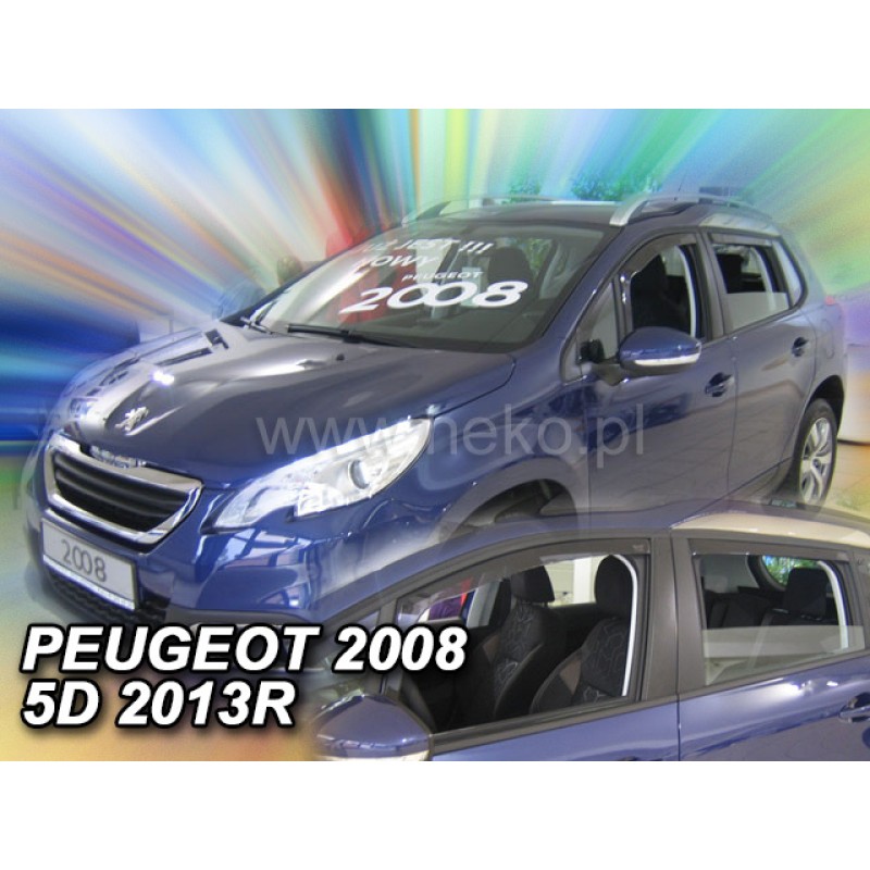 Ανεμοθραύστες Peugeot 2008 (2013-2019) 5 πορτο - 4 τμχ. εμπρός και πίσω, Heko
