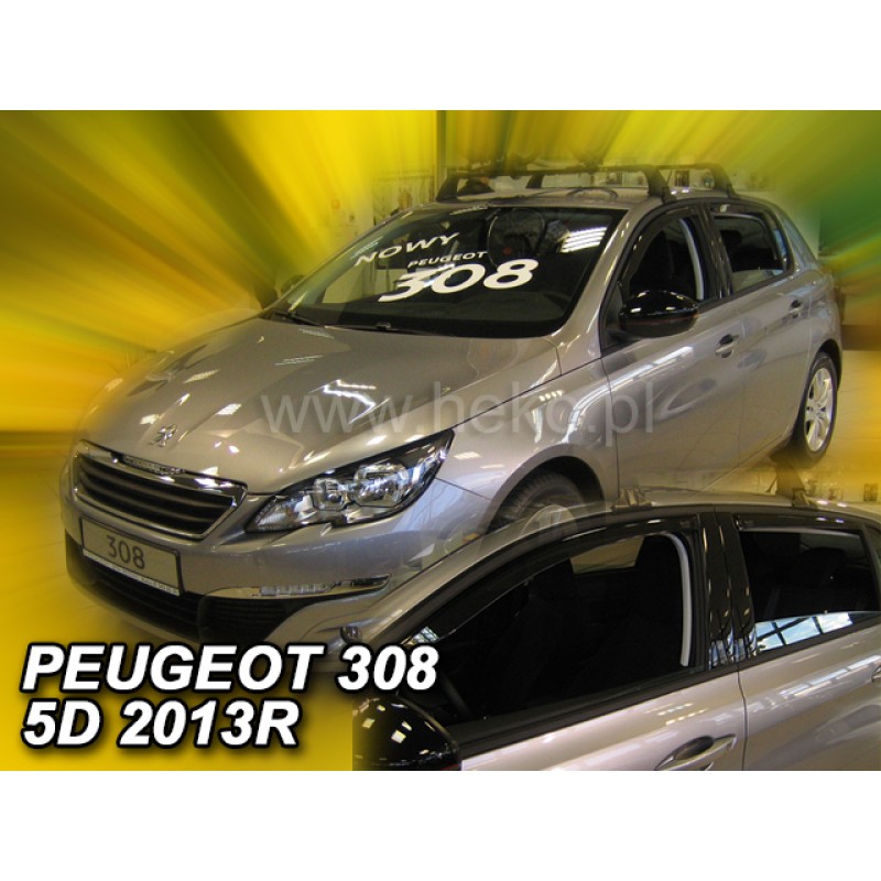 Ανεμοθραύστες Peugeot 308 (2013-2021) 5 πορτο - 4 τμχ. εμπρός και πίσω, Heko