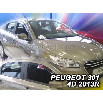 Ανεμοθραύστες Peugeot 301 (2013+ ) sedan - 4 τμχ. εμπρός και πίσω, Heko Ανεμοθραύστες Peugeot 301 (2013+ ) sedan - 4 τμχ. εμπρός και πίσω, Heko