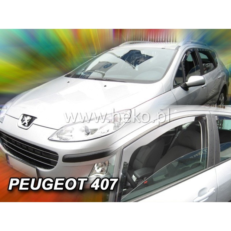 Ανεμοθραύστες Peugeot 407 (2004-2011) sedan , combi- 2 τμχ. εμπρός, Heko