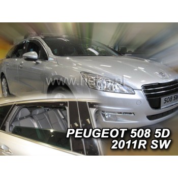 Ανεμοθραύστες Peugeot 508 (2011-2018) combi - 4 τμχ. εμπρός και πίσω, Heko