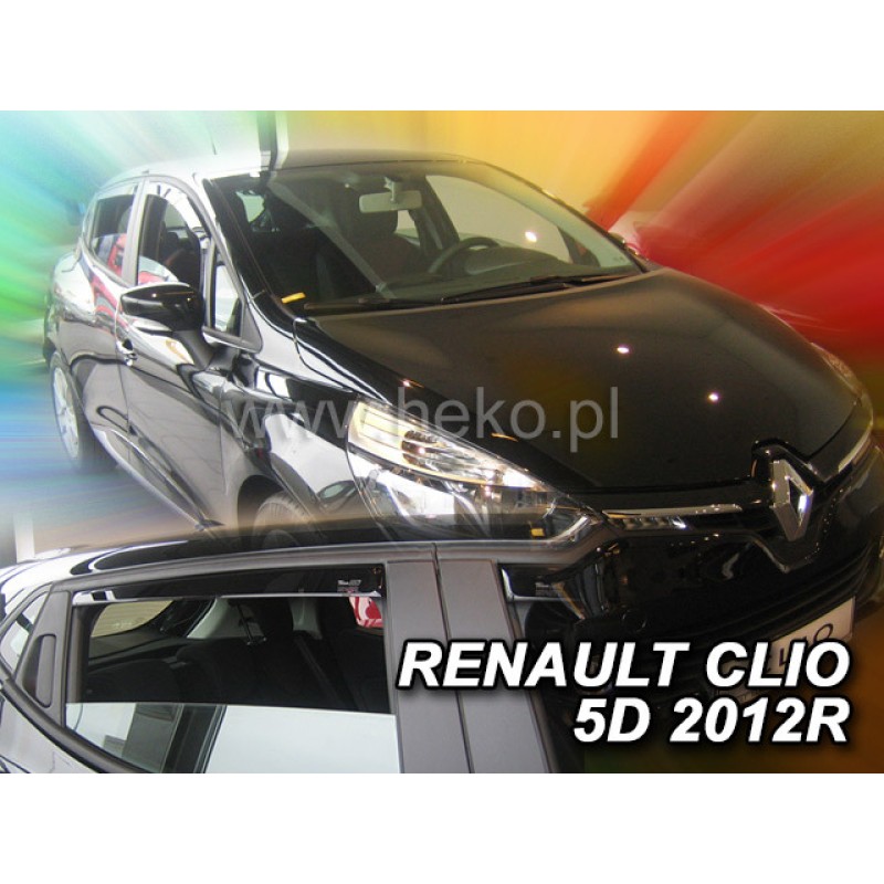 Ανεμοθραύστες Renault Clio (2012-2019) 5 πορτο - 4 τμχ. εμπρός και πίσω, Heko