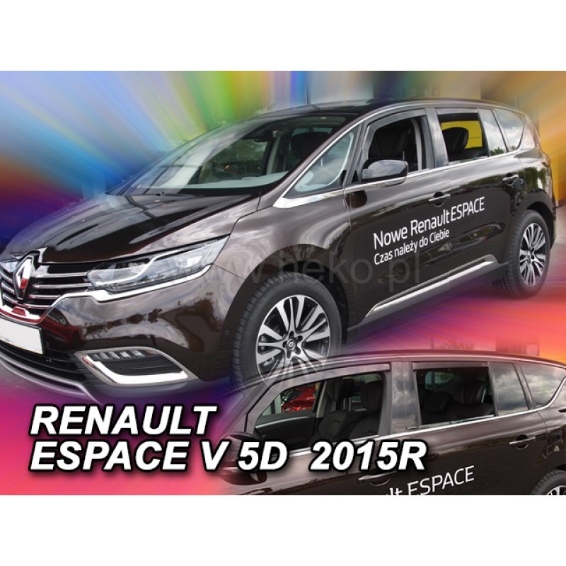Ανεμοθραύστες Renault Espace (2014-2023) - 4 τμχ. εμπρός και πίσω, Heko