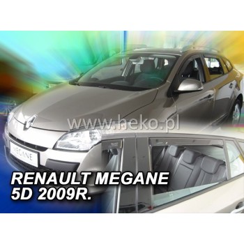 Ανεμοθραύστες Renault Megane / Grandtour (2008-2016) - 4 τμχ εμπρός και πίσω, Heko