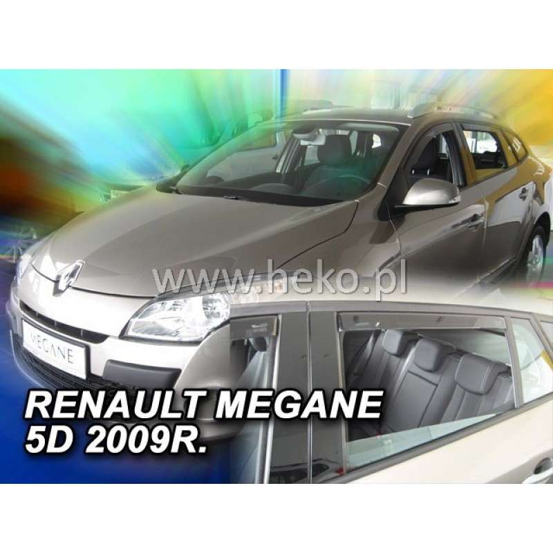 Ανεμοθραύστες Renault Megane / Grandtour (2008-2016) - 4 τμχ εμπρός και πίσω, Heko