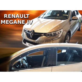 Ανεμοθραύστες Renault Megane (2016-2024) 5 πορτο - 4 τμχ εμπρός και πίσω, Heko