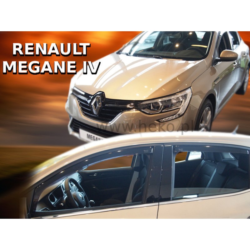 Ανεμοθραύστες Renault Megane (2016-2024) 5 πορτο - 4 τμχ εμπρός και πίσω, Heko