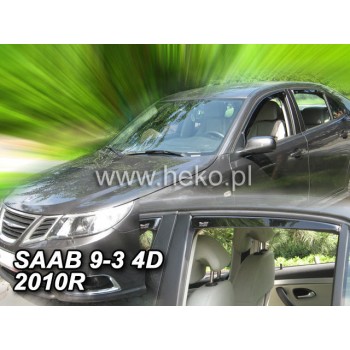 Ανεμοθραύστες Saab 9-3 (2002-2012) sedan - 4 τμχ. εμπρός και πίσω, Heko