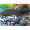 Ανεμοθραύστες Seat Leon (2013-2020) 5 πορτο - 4 τμχ εμπρός και πίσω, Heko