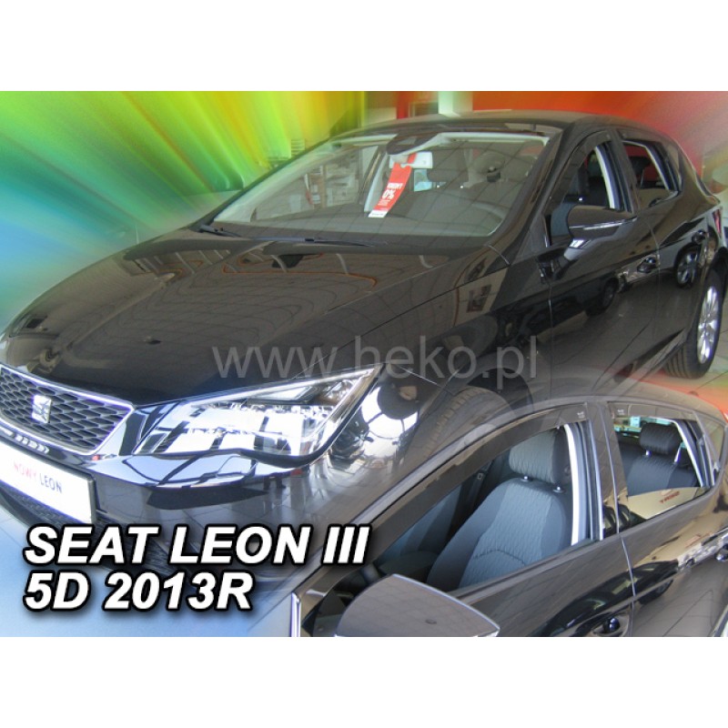 Ανεμοθραύστες Seat Leon (2013-2020) 5 πορτο - 4 τμχ εμπρός και πίσω, Heko