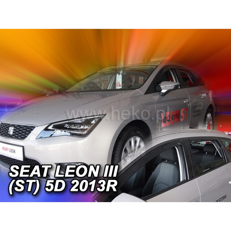 Ανεμοθραύστες Seat Leon (2013-2020) ST combi - 4 τμχ. εμπρός και πίσω, Heko
