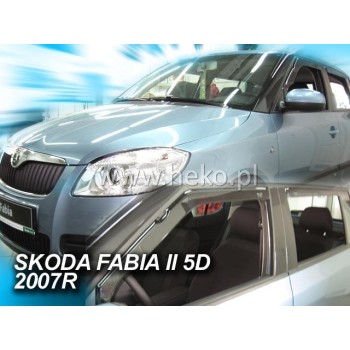 Ανεμοθραύστες Skoda Fabia (2007-2015) 5 πορτο - 4 τμχ εμπρός και πίσω, Heko Ανεμοθραύστες Skoda Fabia (2007-2015) 5 πορτο - 4 τμχ εμπρός και πίσω, Heko