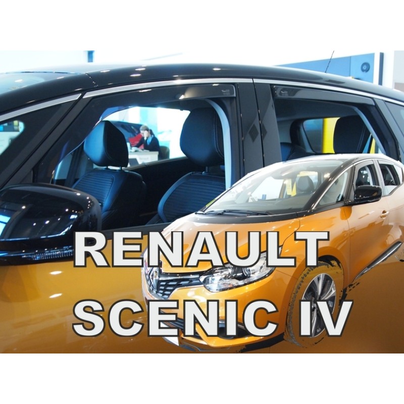 Ανεμοθραύστες Renault Scenic (2016-2022) - 4 τμχ εμπρός και πίσω, Heko